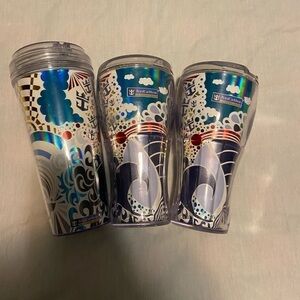 Royal Caribbean Coca Cola Soda Drink Cup Tumbler Cruise Cup Sunrise Design lot